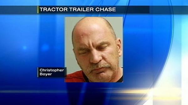 Police pursuits are not only dangerous, but they can be extremely unpredictable. In February 2015, police officers in Belle Vernon, Pennsylvania learned just how unpredictable a pursuit can be while chasing Christopher Charles Boyer. 

Right before the chase began, Boyer called police dispatchers and told them that he planned on wrecking his truck. When state troopers arrived, the tractor-trailer driver ignored their sirens and signals to stop. 

While driving, Boyer took off his shoes and socks and threw them at the oncoming police cars. He also tossed a metal canister that hit a police vehicle, but that wasn't all he had in his arsenal—Boyer threw a mini refrigerator at the authorities trailing him!

When he was finally stopped, he refused to leave his cab. The cops then used a stun gun to take him down. Boyer was later charged with aggravated assault, fleeing or attempting to elude, reckless endangerment, resisting arrest and several other counts.