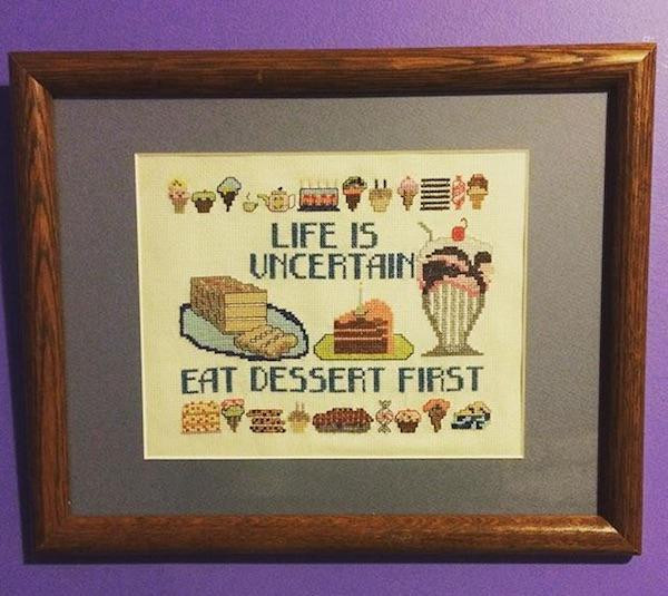 picture frame - Life Is Uncertain Eat Dessert First