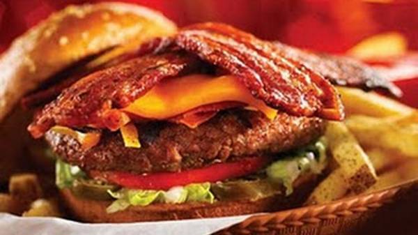 Fatburger restaurants have a ‘Hypocrite Burger,’ which is a vege burger topped with bacon.