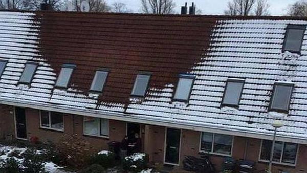 Police in the Netherlands are busting cannabis growers—thanks to melting snow. 

The warmth required for cannabis farms usually makes them hotter than the surrounding properties, meaning that the one house on the street with a bare roof may be the home of a pot plantation.

“No snow on the neighbors' roof? You can report suspected cannabis farms anonymously,” police in the city of Haarlem tweeted, urging people to be vigilant.

The technique appears to be working. Arrests of illegal cannabis growers are being recorded across the country. Twitter users complained, however, that innocent families could be targeted if they had, say, a loft conversion.

While the Netherlands is famous for its cannabis cafés, growing more than five plants is illegal, and the police are only too happy to have farmers' dreams, ahem, go up in smoke.