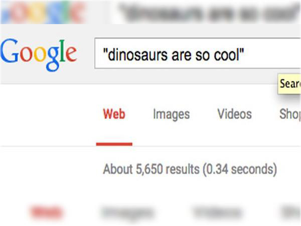 By placing quotations around a phrase, Google will search exactly for that phrase.
