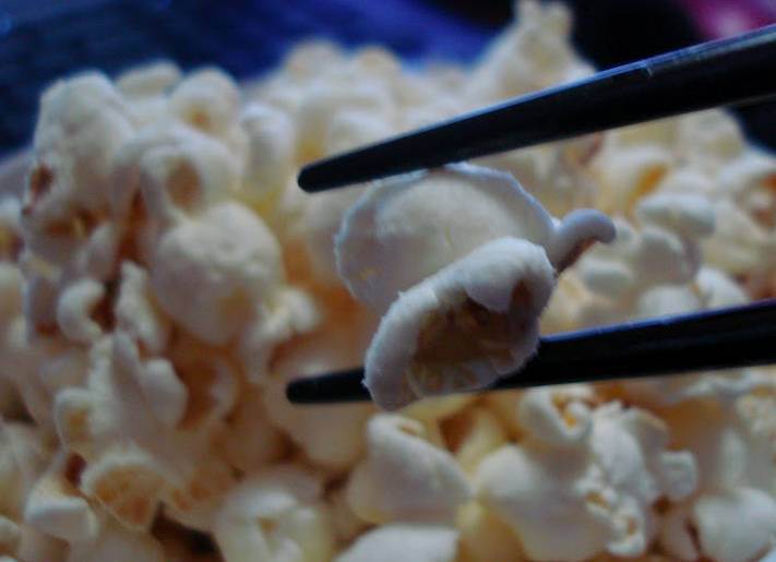 Avoid salty fingers by using chopsticks to eat your popcorn! Plus, this way it’ll last the whole movie.