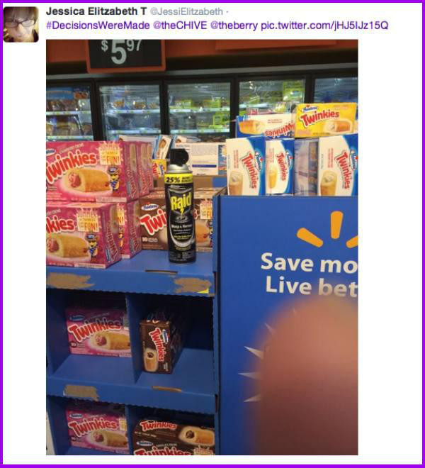 17 times decisions were made at the grocery store