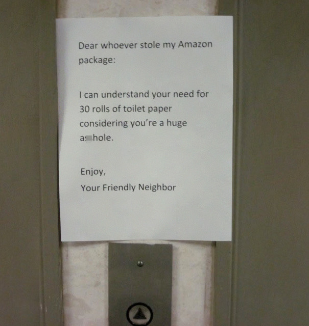 20 passive aggressive notes from neighbors