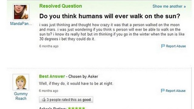 16 Yahoo Answers That Prove Our Schools Have Failed