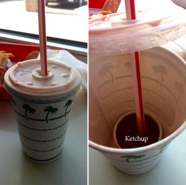 drink pranks - Ketchup