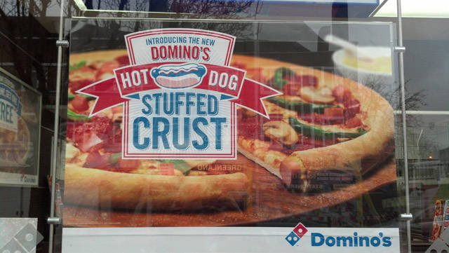 fast food - Introducing The New Domino'S Thot Dog T Stuffed Crust Ondre Domino's