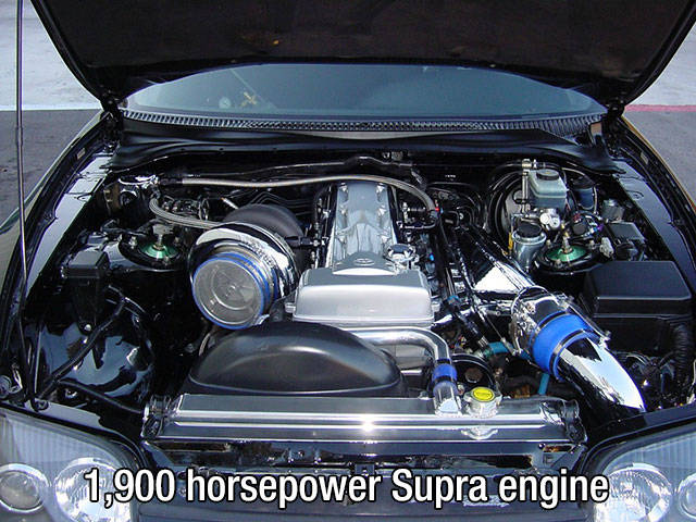 texas mile supra - 1,900 horsepower Supra engine