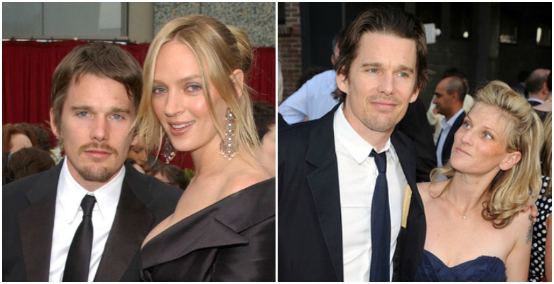 If you are going to cheat on your wife, make sure you don’t do it with a less good looking version of your own wife. Ethan Hawke cheated on the amazing Uma Thurman with Ryan Shawhughes who was the family nanny but has now moved up in the world as Hawke’s wife.