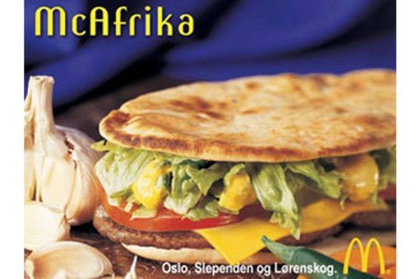 In 2002, McDonald's made one of its biggest "mcstakes" by launching a specially seasoned sandwich in the beautiful and wealthy country of Norway which was also home to the summer Olympic Games. The problem? The sandwich was named The McAfrika and was introduced just as a major famine affecting 12 million people was occurring in southern Africa.

The public was outraged by company's insensitivity, but McDonald's did not withdraw the burger. Instead, it was offered until September 2002, just as planned. They tried to bring it back for the Beijing Olympics in 2008 to pretty much the same disgraced response. Will they ever McLearn?