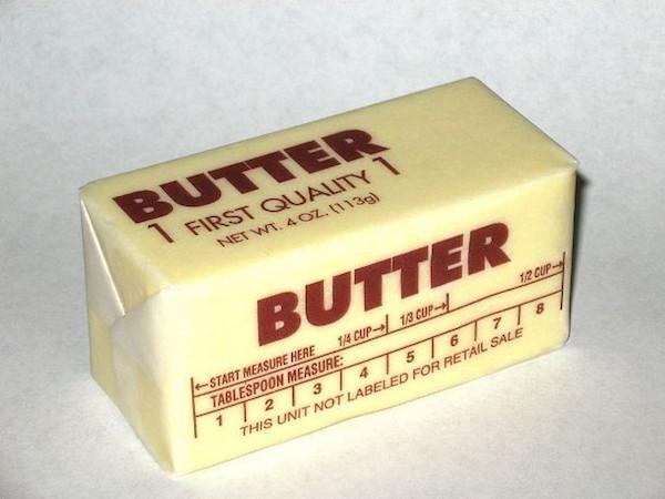 While this competition isn’t really recommended (I can’t imagine why not), participants are asked to eat entire sticks of butter. In 2001, Don Lerman ate seven quarter-pound sticks of salted butter in just over 5 minutes.