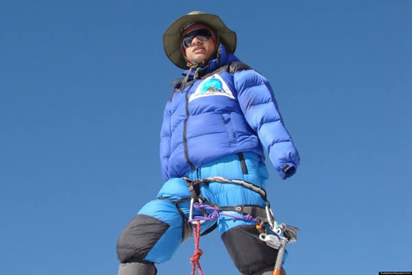 Miura was not the only record-setter on Everest in 2013. That same year, 30-year-old Sudarshan Gautam became the first double amputee to reach the summit.

Gautam lost both arms in an accident while flying a kite in Kathmandu, Nepal. When his kite became tangled in electrical wiring, he used an iron rod to free it. The Nepali-born Canadian was electrocuted and suffered severe burns to both of his arms, which led to the double amputation.

Gautam's motto is "Disability is not an inability." He lives by his words. He has had reached the peaks of other mountains before, including Mount Ramdung at 5,925 meters (19,439 ft) and Mount Yala at 5,732 meters (18,806 ft). He also climbed Mount Everest without the use of prosthetics.