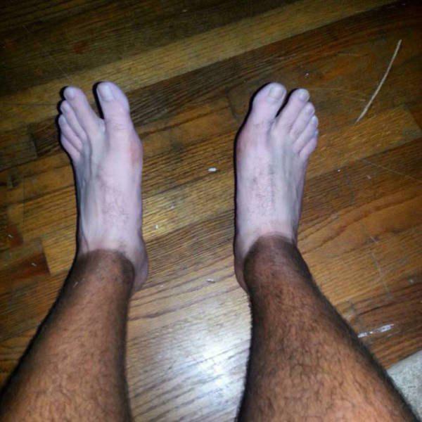 white feet brown legs