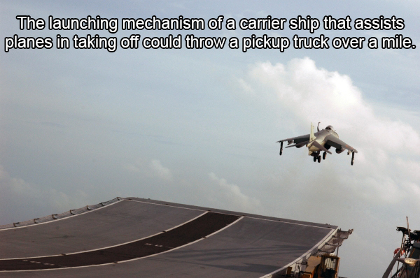 indian navy aircraft carrier - The launching mechanism of a carrier ship that assists planes in taking off could throw a pickup truck over a mile.