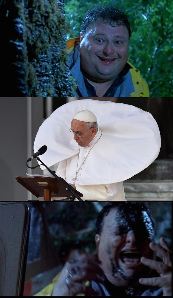 pope jurassic park meme