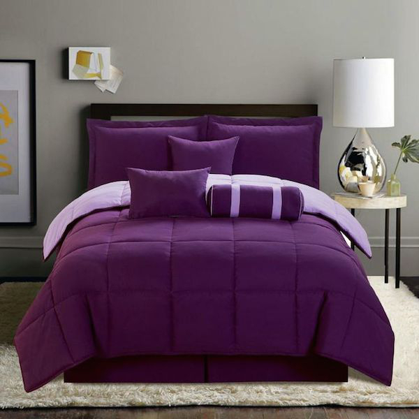 The color purple or more specifically ‘lavender’ creates a soothing effect. It is also a great color to have for your bed spreads.