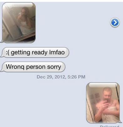 text to wrong person - getting ready Imfao Wrong person sorry , Ih