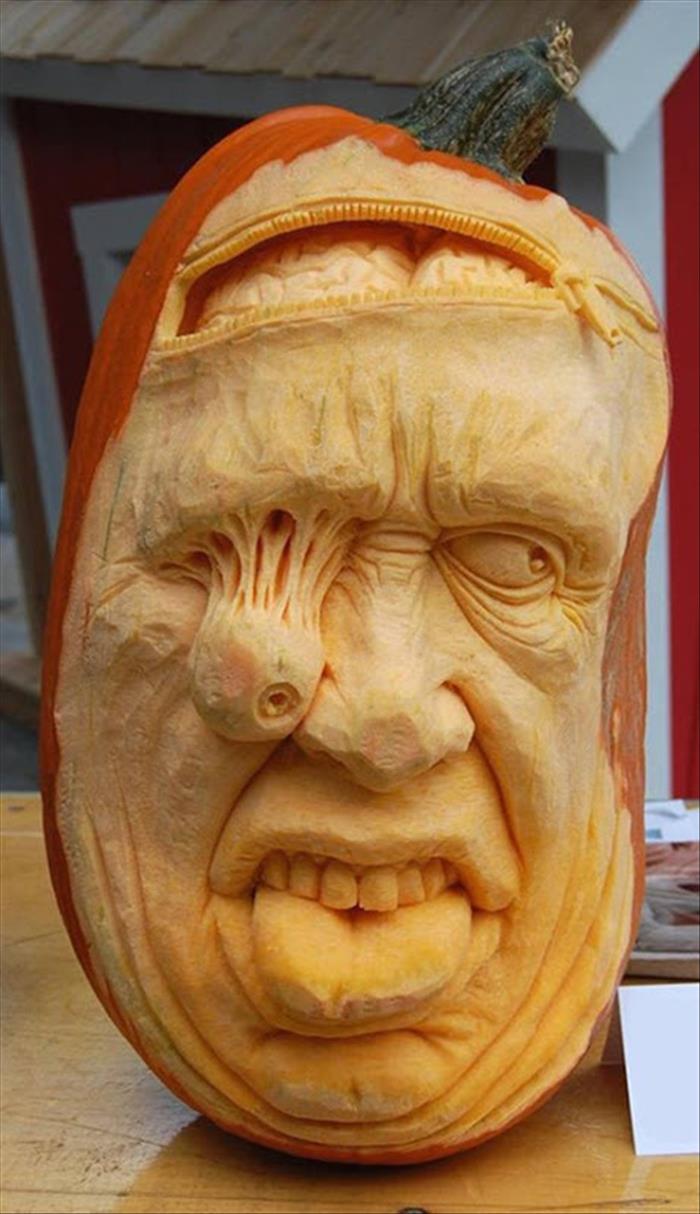 crazy pumpkin carving