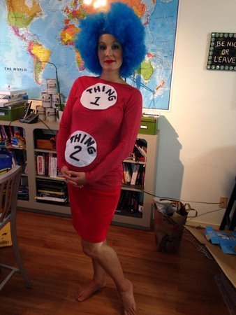 thing one thing two pregnant costume - Benic Or Leave BG90
