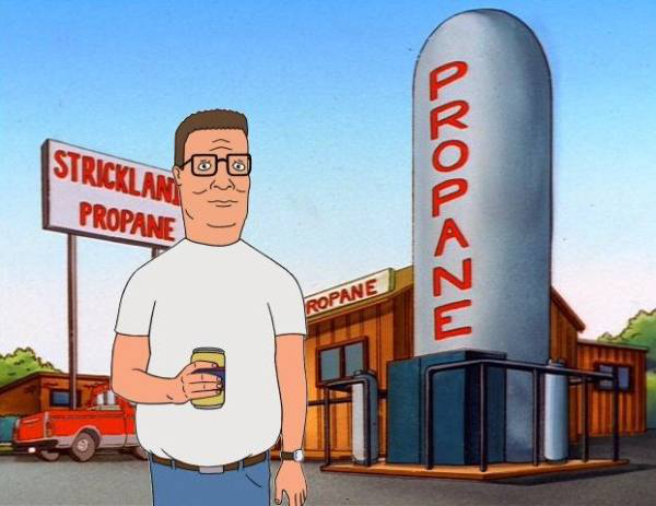Hank would bring in about $51,000 as a propane salesman.
