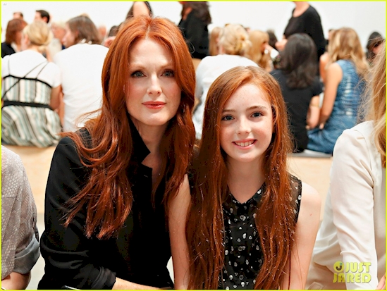 Julianne Moore and her daughter Liv
