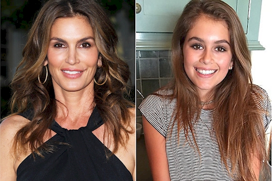 Cindy Crawford and her daughter Kaia