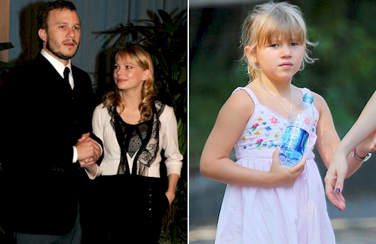 Heath Ledger and his daughter Matilda