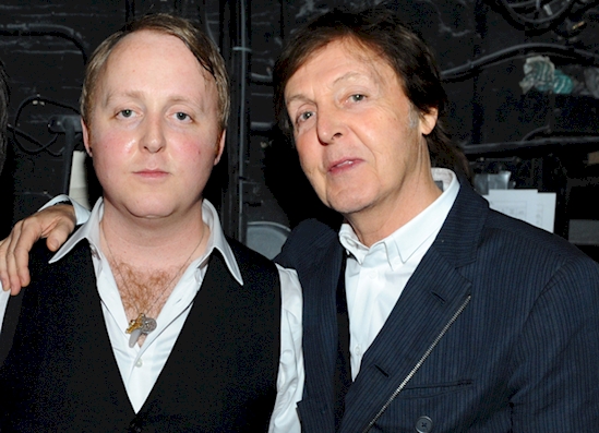 Paul McCartney and his son James