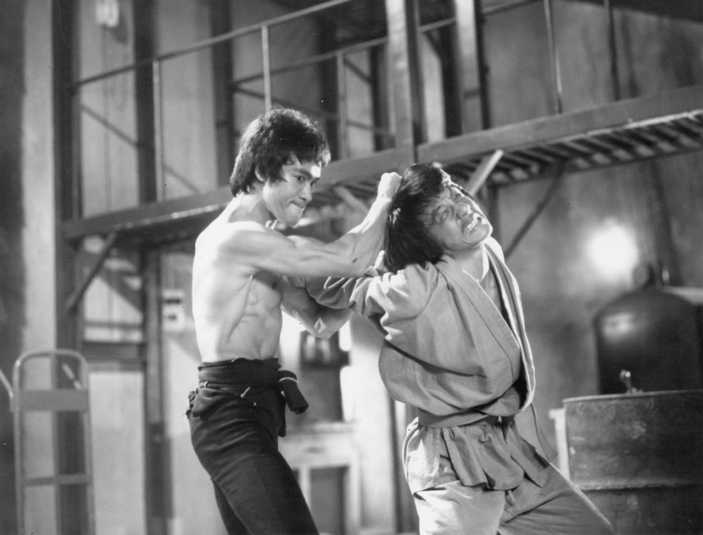 Lee once kicked Jackie Chan and, not realizing his own strength, injured Chan. Chan was apparently incredibly honored by the chance to be beaten up by his hero, responding with a hug.