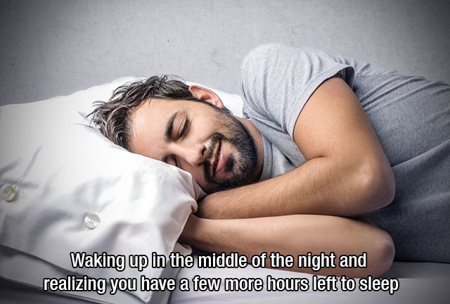 healthy lifestyle sleep - Waking up in the middle of the night and realizing you have a few more hours left to sleep