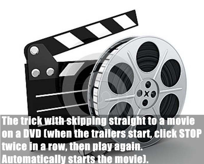 movie reel hd - The trick with skipping straight to a movie on a Dvd when the trailers start, click Stop twice in a row, then play again. Automatically starts the movie.