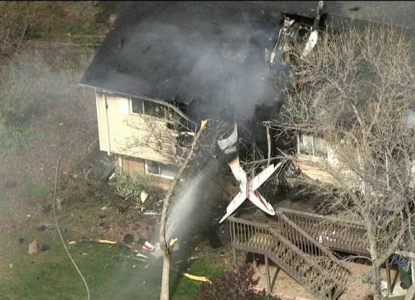 Car crashes are the leading cause of death, yet people are more afraid of dying in a plane crash, likely because plummeting to the ground seems far more terrifying. 

In May 2014, a pilot lost control of his aircraft and crashed into the second story of a Northglenn, Colorado house while flying upside down. He walked away unharmed and—thankfully—nobody was home at the time. From the look of the photos, the pilot is lucky to be alive, but probably didn't feel so lucky when the owners of the house got hold of him!