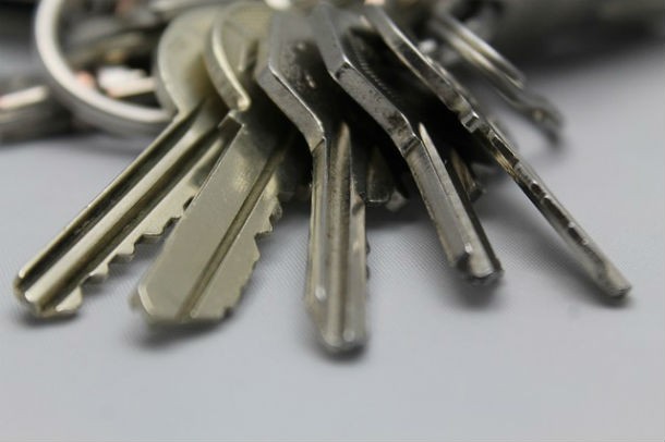 Rather than breaking your fingernails when trying to get a key off a ring, use a staple remover.