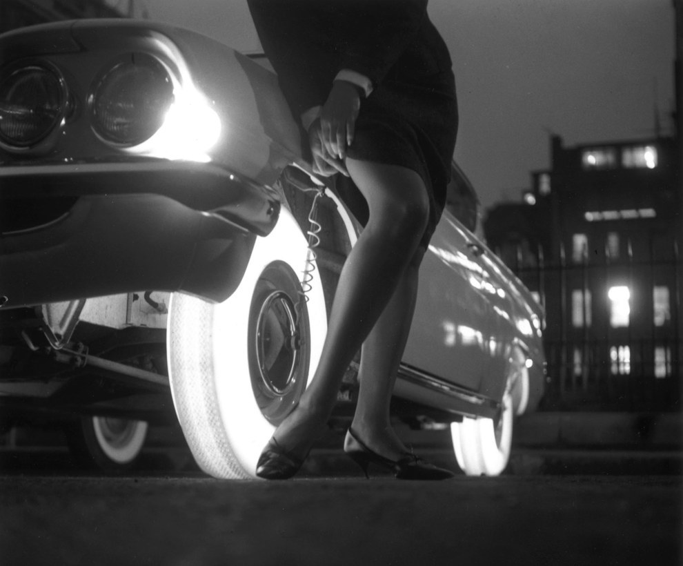In 1961, Goodyear released a tire that used mounted light bulbs in the wheel rim to make the tires glow in the dark.