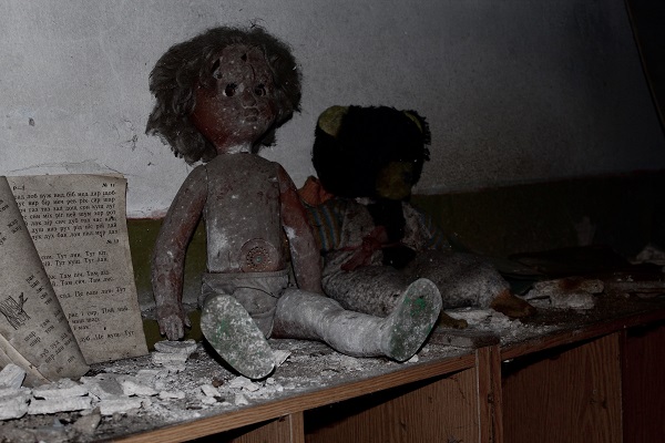 Dolls abandoned in Chernobyl nursery