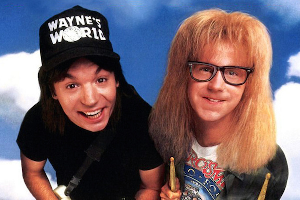 Initially, Mike Myers did not want Dana Carvey to play the role of Garth for fear that he would be upstaged by the more established comedian.