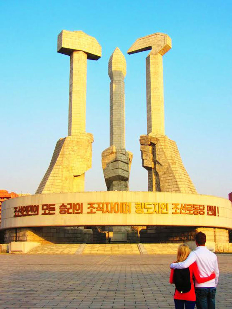 They also saw the massive Monument to the Party Founding that commemorates the creation of the Workers’ Party of Korea in 1946.
