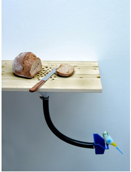 This cutting board crumb catcher will save the left overs for all you bird feeders out there.