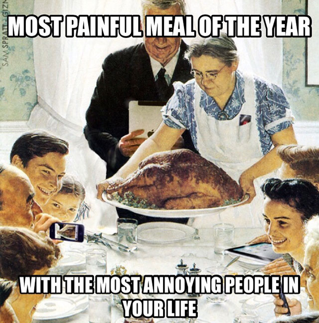 norman rockwell paintings - Most Painful Meal Of The Year With The Mostannoying People In Your Life