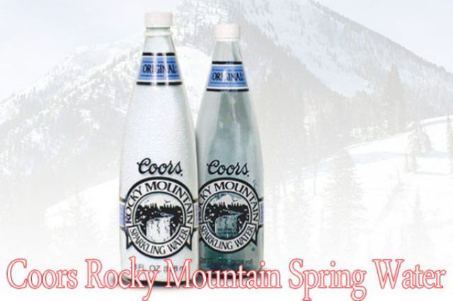 glass bottle - Irin Coors. Coors. Noum Amo 32 Coors Rock Mountain Spring Water