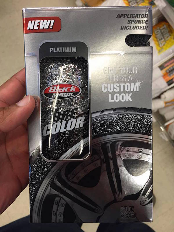 cool product tire glitter - New! Applicator Sponge Included! Platinum Give Your Hres A Custom Look Back agic 0 0 Sifloz