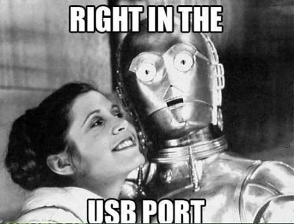 usb port meme - Right In The Usb Port