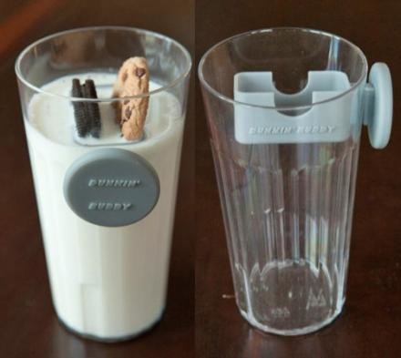 A magnetic cookie holder that you can lower as your milk gets lower. I need this right now.