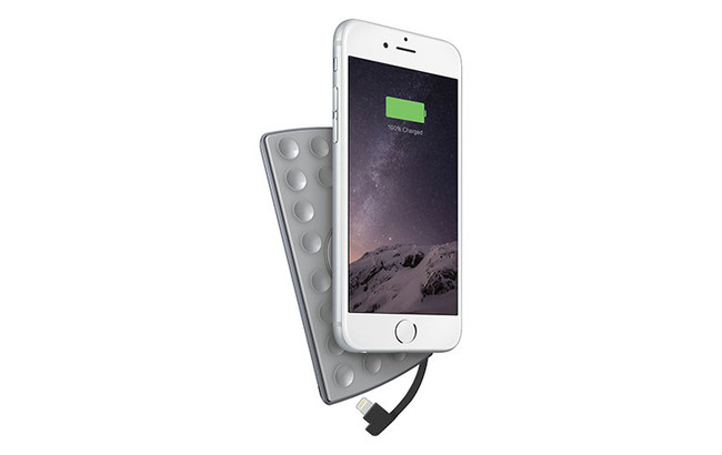 It sticks to the back of your phone so you'll never have to worry about loose charger cords again.