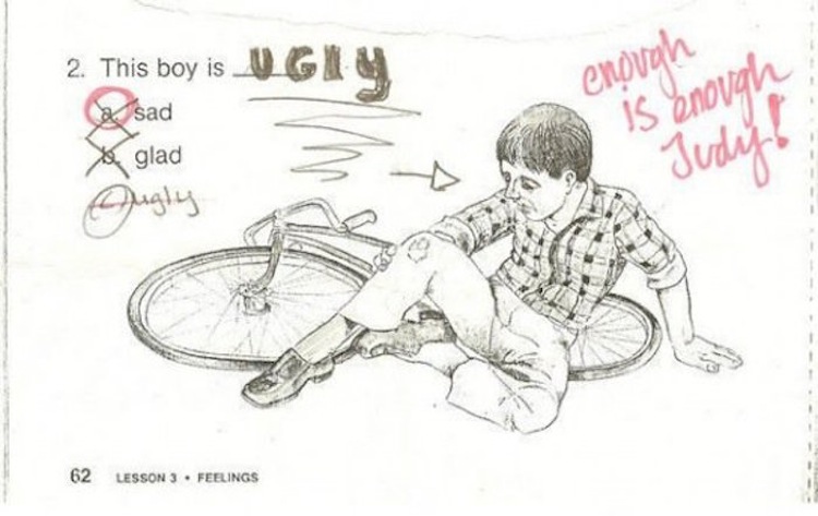 funny test answers - 2. This boy is sad X glad enough Is enough Judit Augly 62 Lesson 3. Feelings