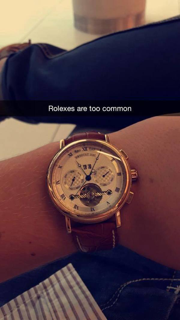 rich kids snapchatsnapchat rich - Rolexes are too common