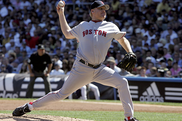 Before he was a failed video game producer and Twitter crank, Curt Schilling was one of the gutsiest pitchers the Red Sox has ever seen. He made the team's name literal during the 2005 American League championships, when the Sox faced off against lifetime rivals the New York Yankees. Schilling had been fighting off an ankle injury for some time, but the team needed him on the mound. So before the sixth game, the pitcher had emergency surgery to sew a tendon back in place in his foot. The result: Schilling played in a blood-soaked sock, and even though he was battered and bruised he only let one run through in seven glorious innings, taking the Sox to the World Series where they'd beat the Cardinals and dispel the curse.
