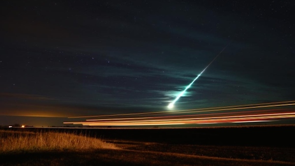 In November 2015, people across Saskatchewan were surprised by a strange fireball that that streaked across the skies. Loud booms were heard as well. 

It was a Taurid meteor that lit things up, and it was visible from Saskatoon to Weyburn. Martin Beech, an astronomer at the University of Regina's Campion College, said chances are good some material got to the ground, but how much is hard to tell. The fact that people heard booms in the Kelvington area could mean material landed near there. "These are all indicators that material did get to the lower atmosphere," Beech said. "Most of it would burn off in the upper atmosphere. That was the trail and the flash that people were seeing."

The Taurid meteor shower has been going on since September 2015, but it's still a good time to try to catch a glimpse of a fireball in the night sky. Astronomers are saying this year's shower has been especially active.The last week of October and first two weeks of November have historically proven to be great times for stargazing.