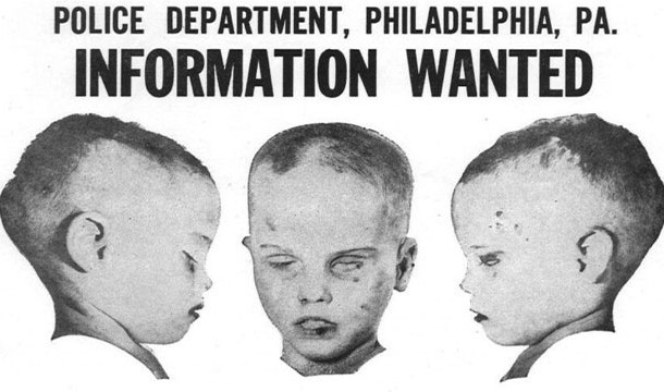 Boy in the Box: This is the name given to an unidentified murder victim between the ages of 4 and 6 whose naked and battered body was found in the Fox Chase section of Philadelphia, Pennsylvania in 1957. He is known as America’s Unknown Child and his identity has never been confirmed.