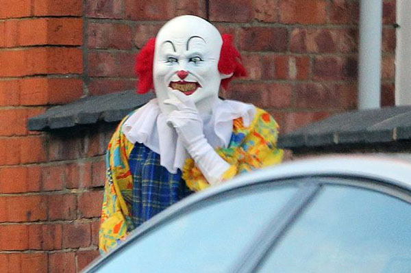 What would you do if you were out for a pint at the local pub and walked out the front door to discover a clown standing motionless on the street staring at you? In 2013, residents of the British town of Northampton were terrified by the mysterious appearance of a white-faced clown who held a bundle of balloons. He never made any aggressive motions, but his mere presence was enough to really freak people out. In October, a newspaper identified him as 22-year-old student and aspiring filmmaker Alex Powell, who just wanted to mess with people's minds a little bit.